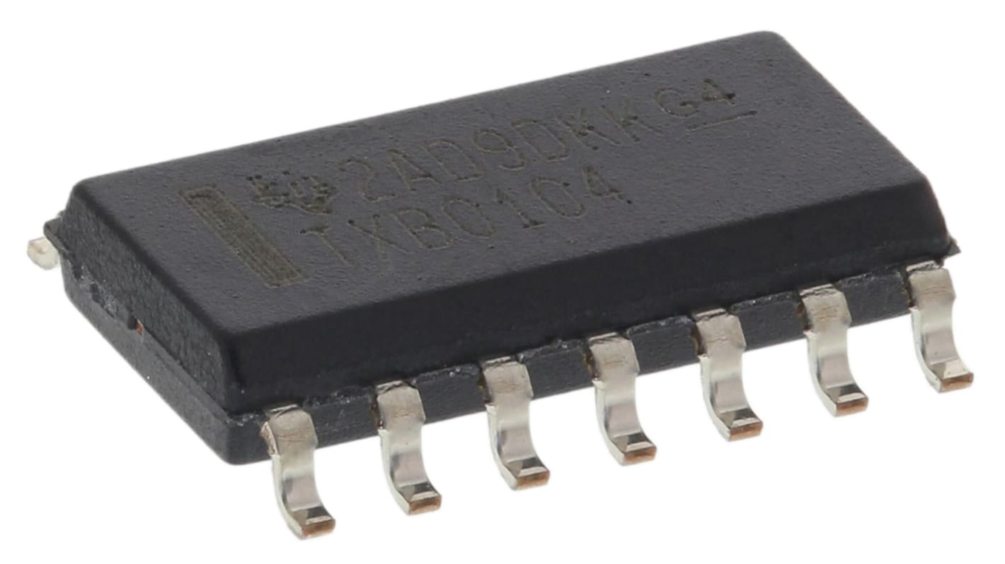 Registro de desplazamiento controlado por tensión, TXB0104D, SOIC 14 pines