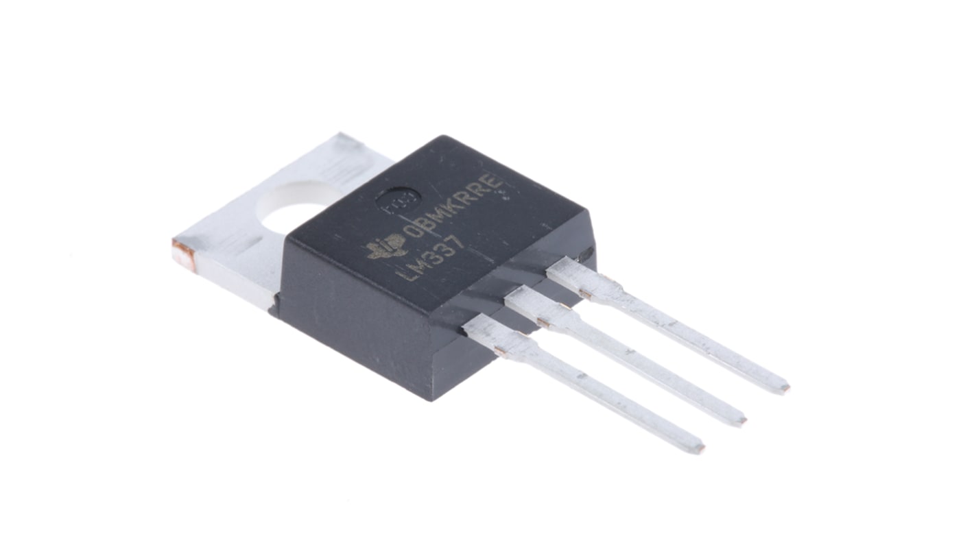 Texas Instruments, -37 → -1.2 V Linear Voltage Regulator, 1.5A, 1-Channel Negative, Adjustable 3-Pin, TO-220