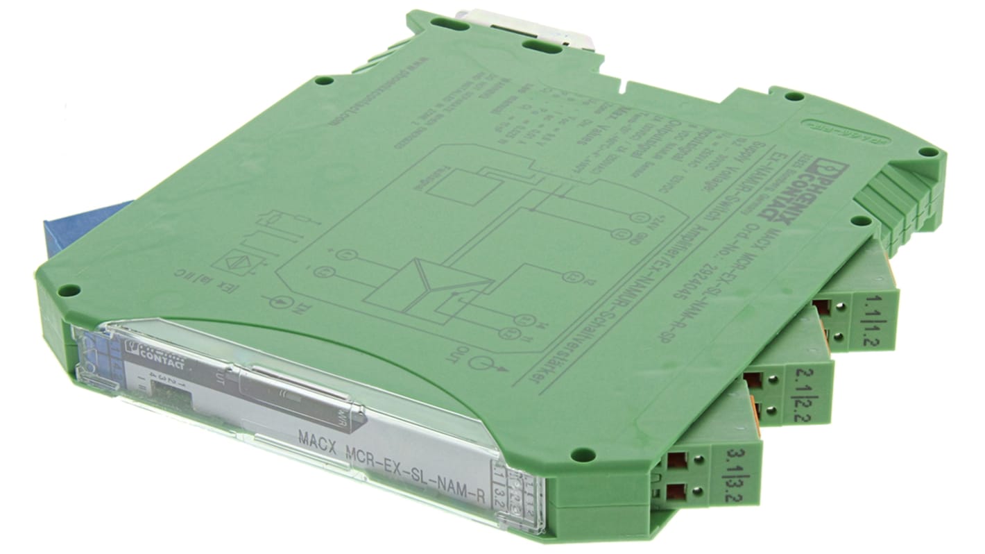Phoenix Contact 1 Channel Galvanic Barrier, Isolating Amplifier, NAMUR Sensor, Switch Input, Relay Output, ATEX