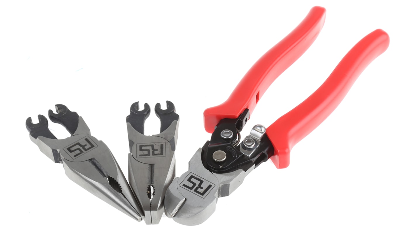 RS PRO 3-Piece Plier Set, 180 mm Overall