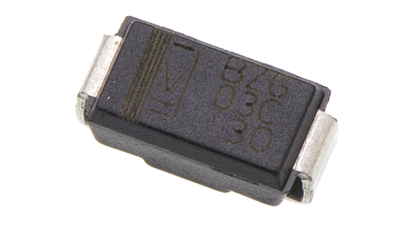 Vishay, 30V Zener Diode 7% 3 W SMT 2-Pin DO-214AC