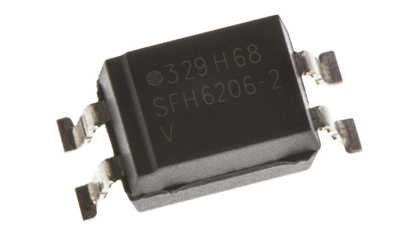 Transoptor SFH6206-2T z tranzystorem 1-kanałowy AC 63% SMD 4 Vishay
