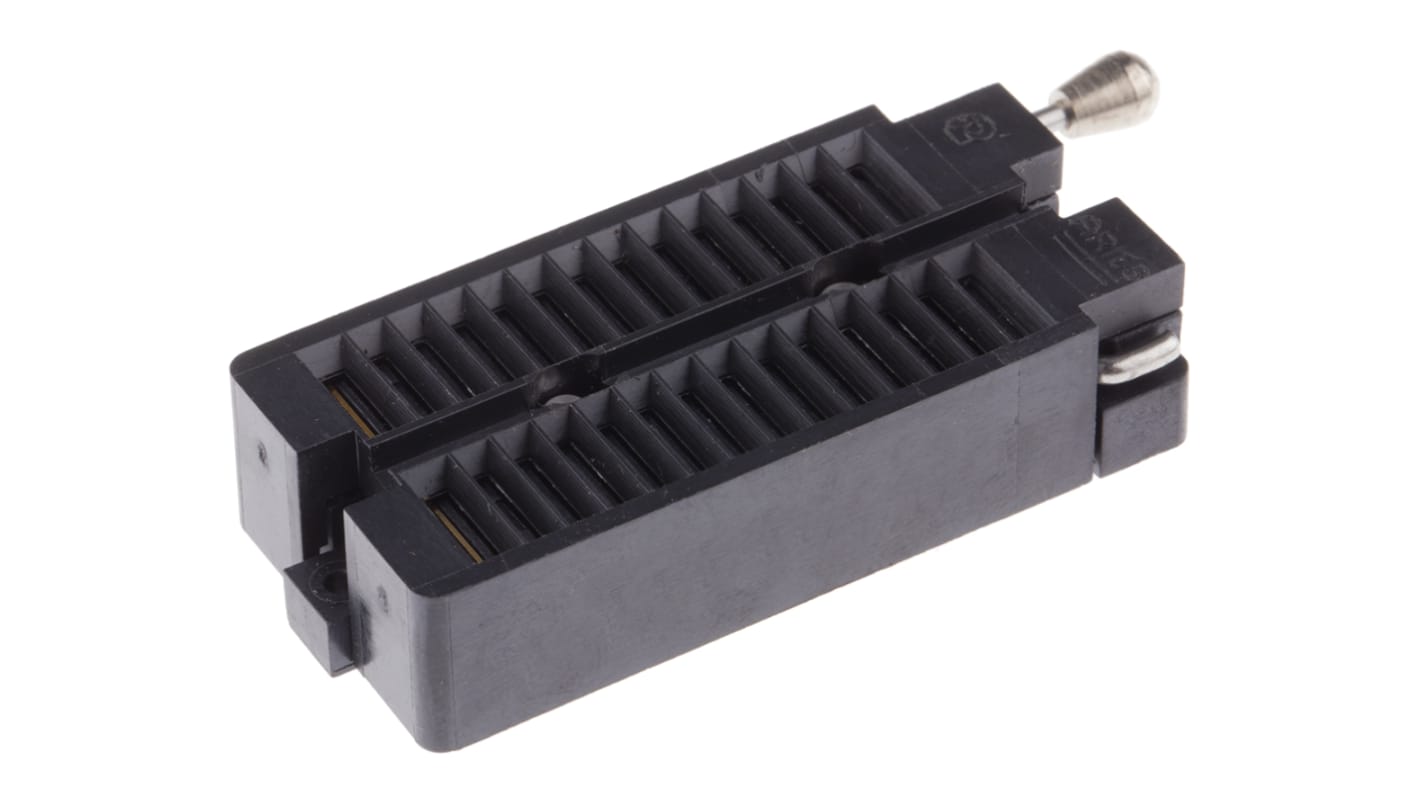 Aries Electronics IC插座, DIP, 28触芯, 2.54mm节距, 2行, THT安装