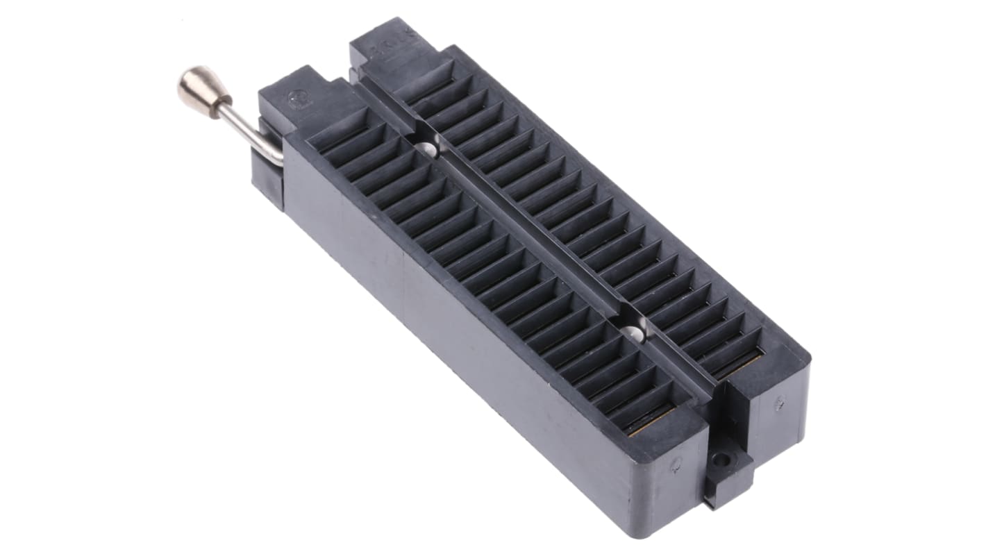 Aries Electronics 2.54mm Pitch 40 Way Through Hole Universal ZIF Test Socket