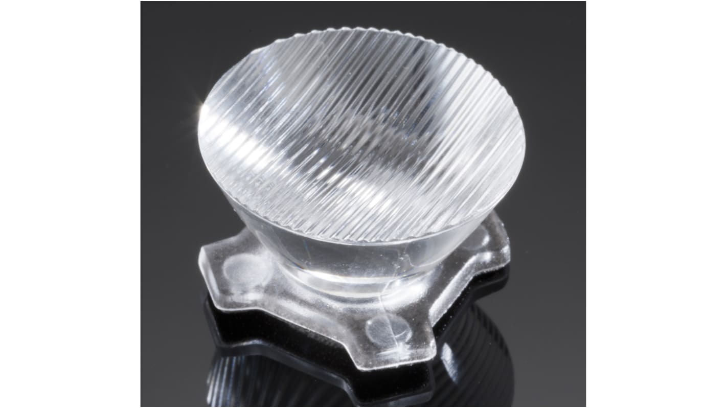 Lente LED Ledil, diámetro 21.6mm, 21.6 (Dia.) x 11.7mm, Ovalado, para Cree XB-D, Cree XB-H, Cree XP-E, Cree XP-E2, Cree