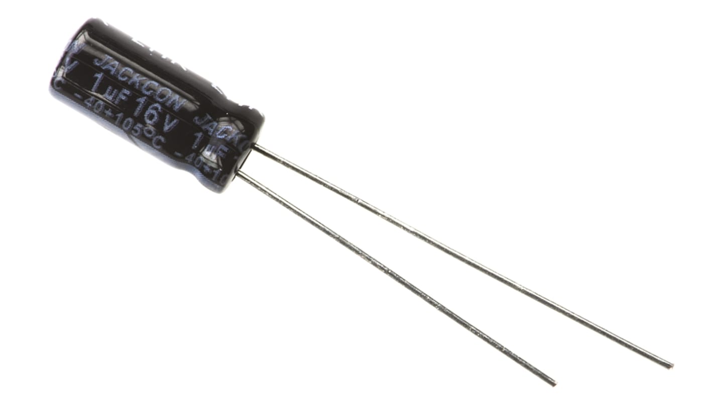 Condensateur RS PRO, Aluminium électrolytique 1μF, 16V c.c.