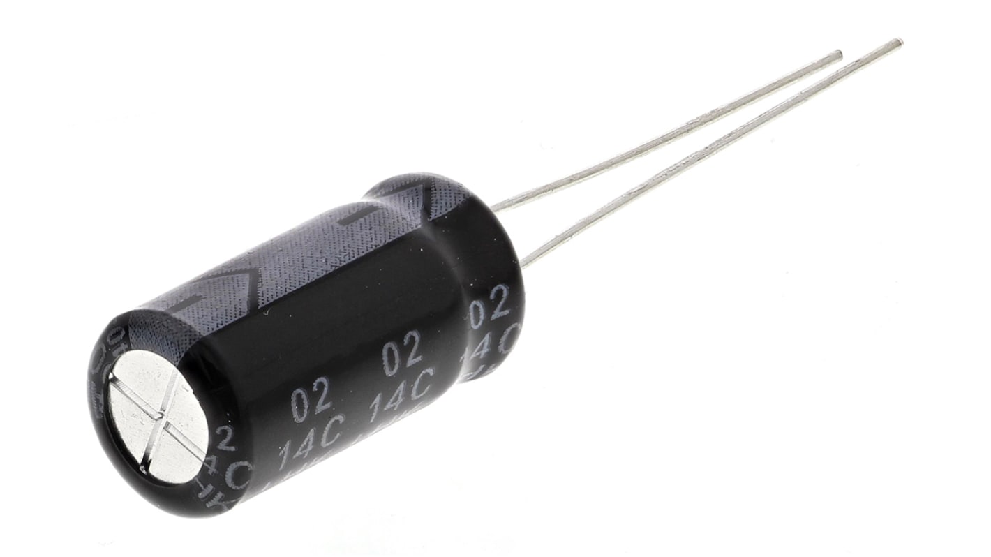 RS PRO 1000μF Aluminium Electrolytic Capacitor 16V dc, Radial, Through Hole