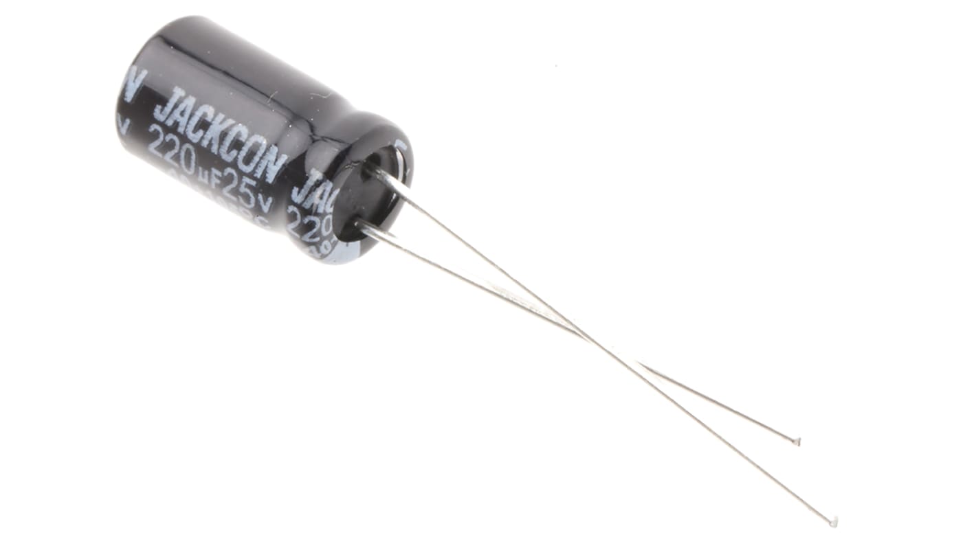 Condensateur RS PRO, Aluminium électrolytique 220μF, 25V c.c.