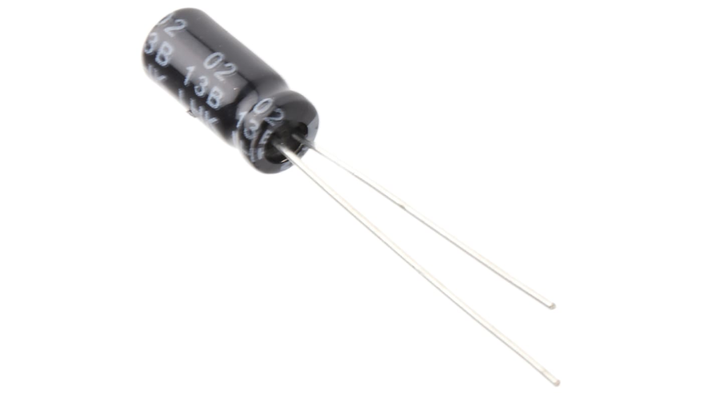 RS PRO 10μF Aluminium Electrolytic Capacitor 35V dc, Radial, Through Hole