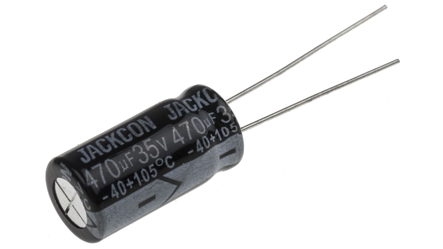 Condensateur RS PRO, Aluminium électrolytique 470μF, 35V c.c.