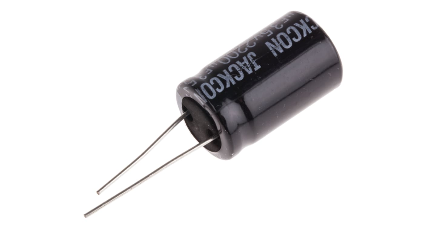 RS PRO 2200μF Aluminium Electrolytic Capacitor 35V dc, Radial, Through Hole