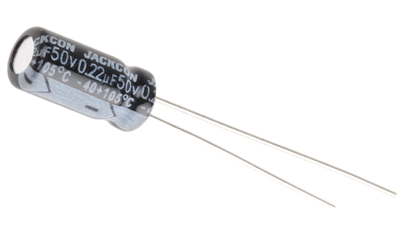 RS PRO 220nF,50V dc コンデンサ, ラジアル、 スルーホール ±20 RS PRO 220nF,50V dc コンデンサ, ラジアル、 スルーホール ±20