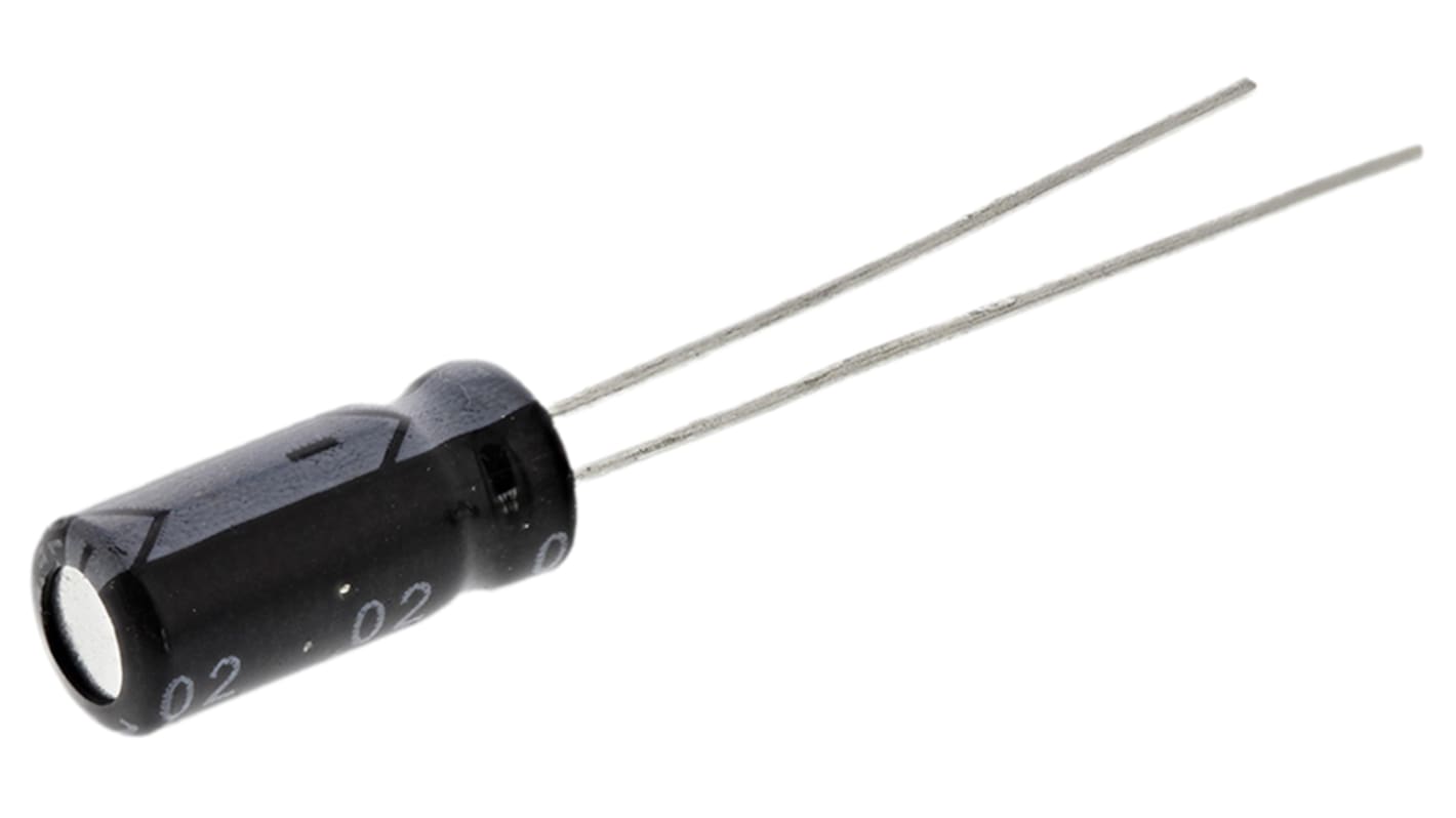 RS PRO 470nF Aluminium Electrolytic Capacitor 50V dc, Radial, Through Hole