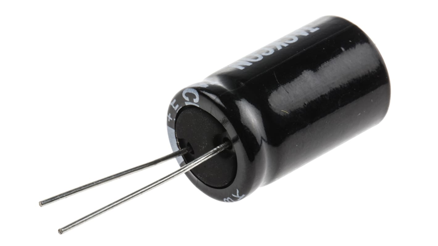 Condensatore RS PRO, 470μF, 100V cc, ±20%, 105°C, Radiale, Foro passante