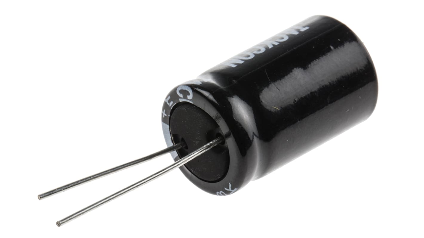 RS PRO 470μF Aluminium Electrolytic Capacitor 100V dc, Radial, Through Hole