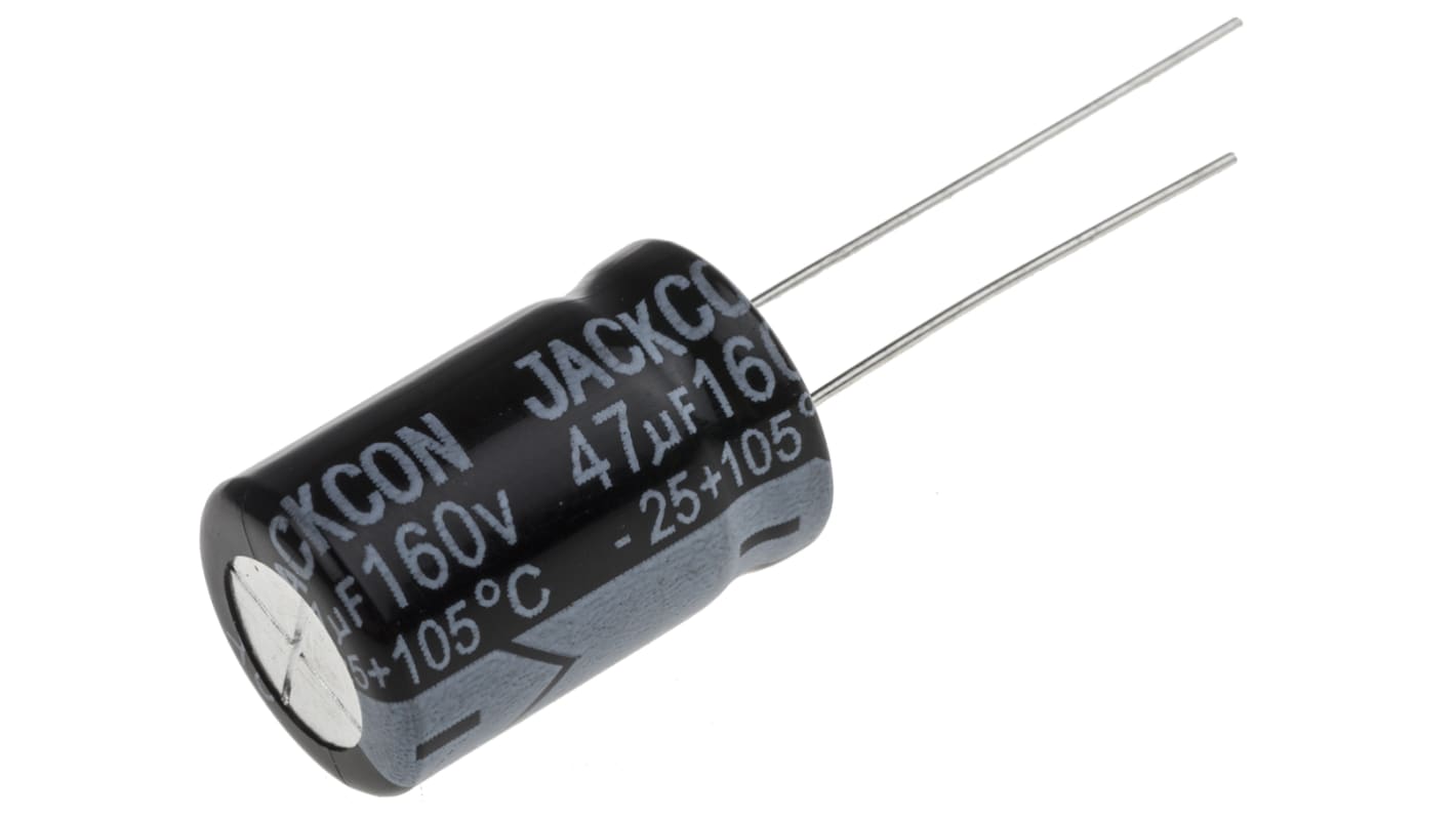 春新作の RS PRO ±20 スルーホール ラジアル、 コンデンサ, dc 47μF,160V タイムセール