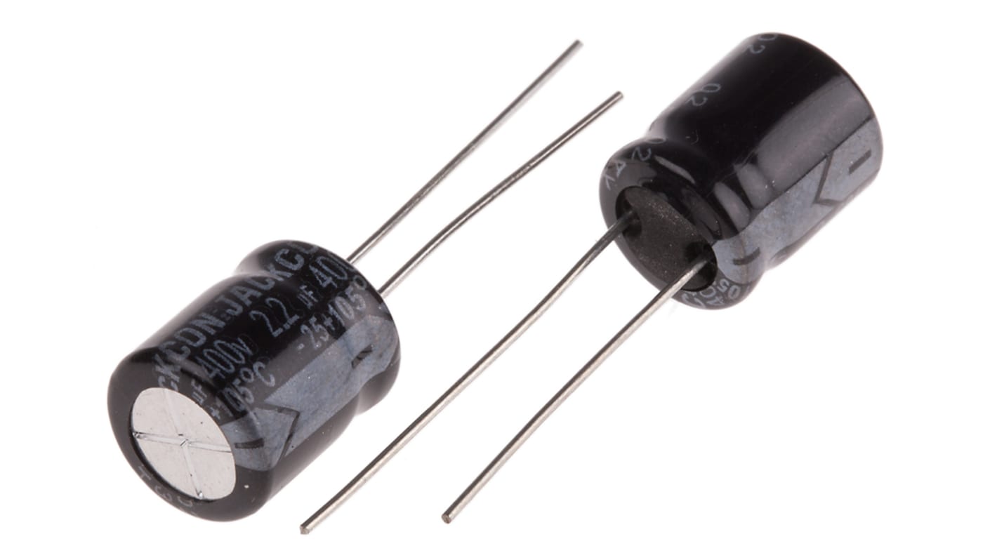 RS PRO 2.2μF Aluminium Electrolytic Capacitor 400V dc, Radial, Through Hole