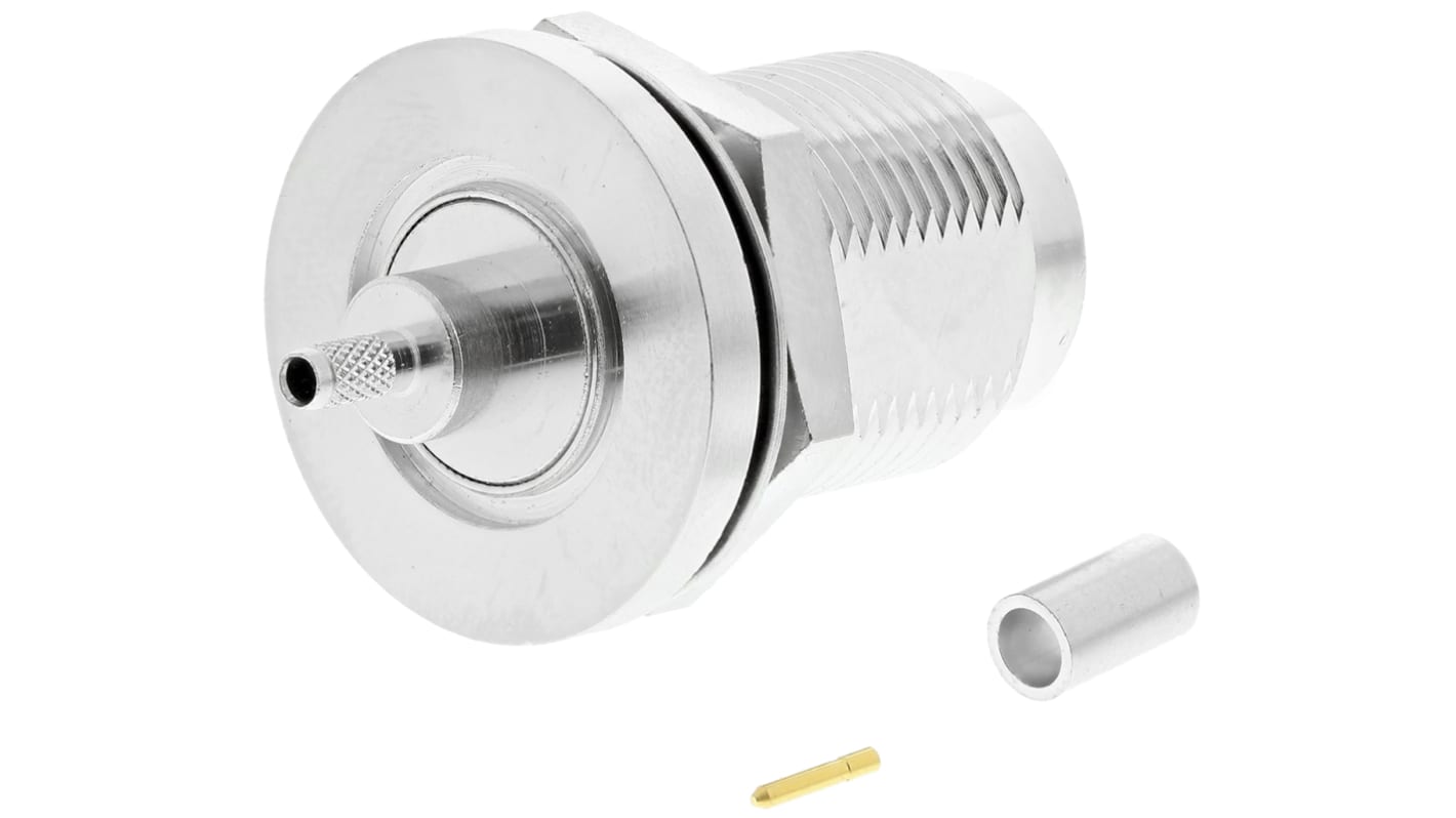 IMS, jack Panel Mount N Connector, 50Ω, Solder Termination, Straight Body