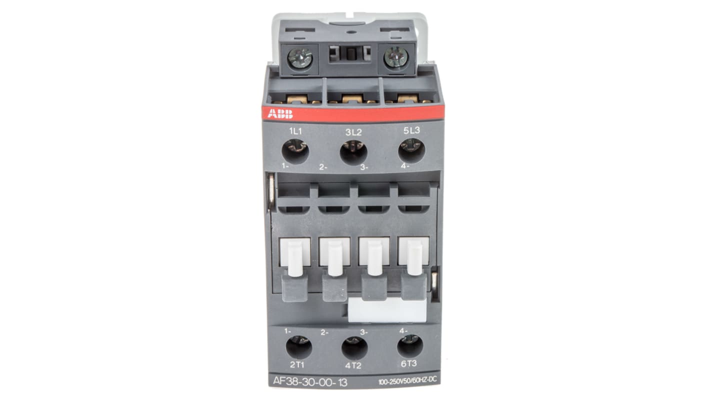 Stycznik 230 V DC ABB styki: 3 18,5 kW 24 A 3NO Montaż na szynie DIN Śruba 1SBL297001R1300 AF38-30-00-13