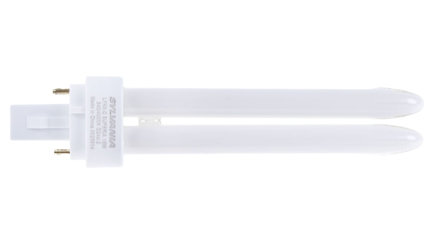 Sylvania G24d-2 Stick Shape CFL Bulb, 18 W, 4000K, Cool White Colour Tone