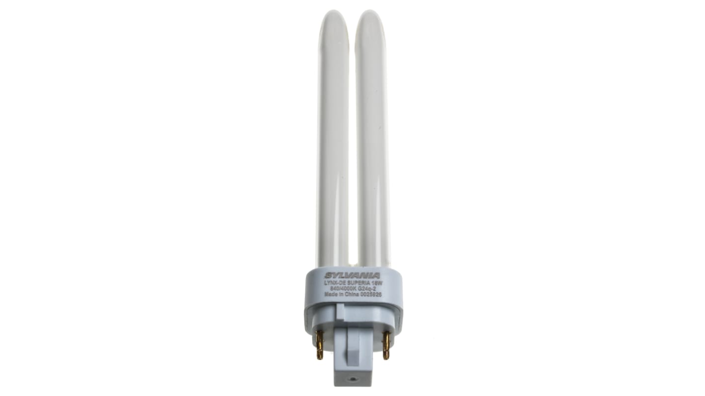 Sylvania G24q-2 Stick Shape CFL Bulb, 18 W, 4000K, Cool White Colour Tone