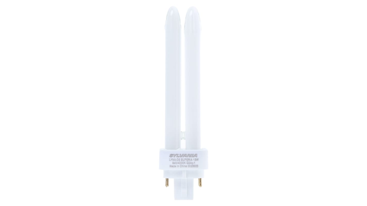 Sylvania G24q-1 Stick Shape CFL Bulb, 13 W, 4000K, Cool White Colour Tone