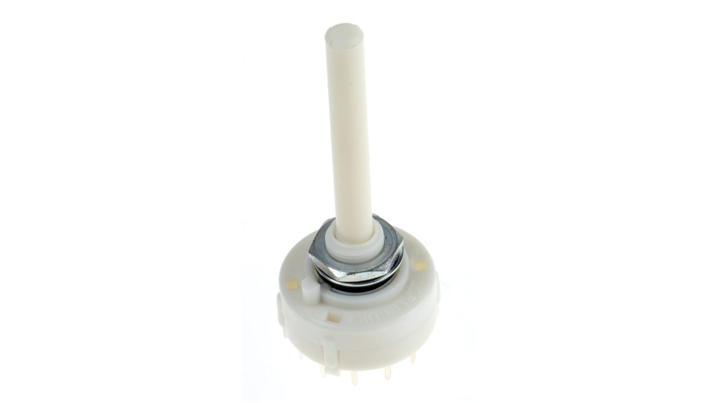 Lorlin, 4 Position 3P4T Rotary Switch, 150 mA @ 250 V ac, Solder
