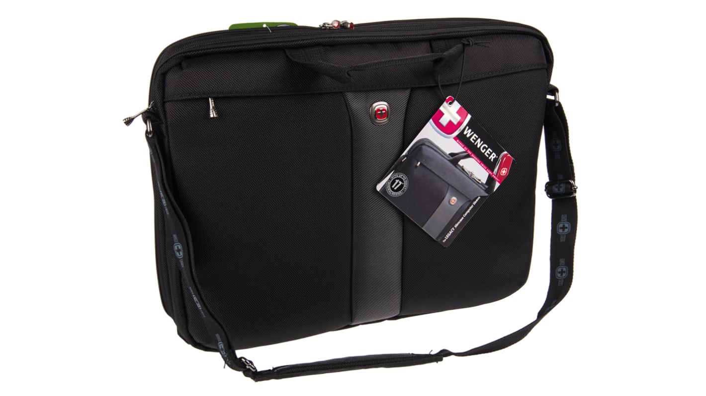 Wenger Legacy 17in  Laptop Briefcase, Black