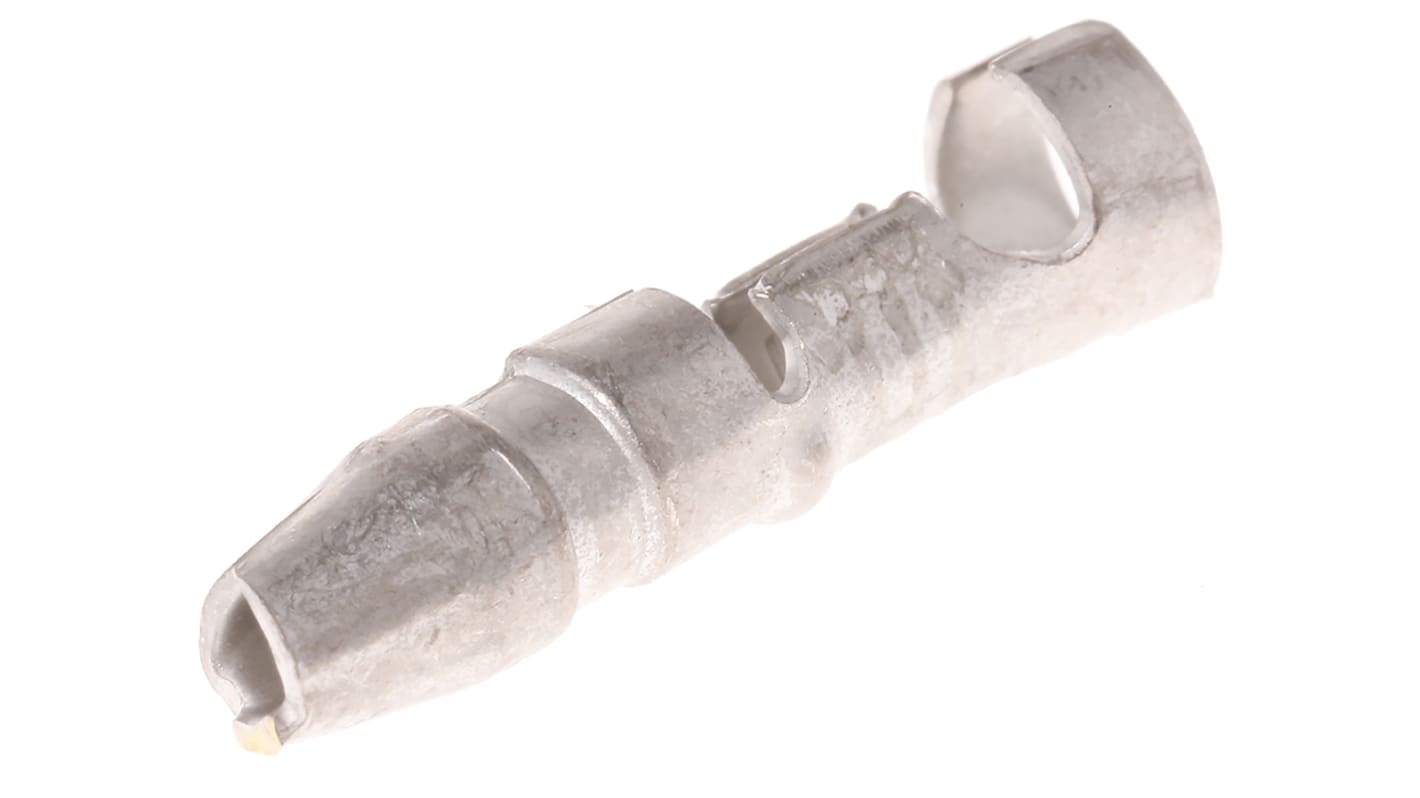 TE Connectivity, 170020 Uninsulated Crimp Bullet Connector, 0.5mm² to 2.27mm², 20AWG to 14AWG, 4mm Bullet diameter Male