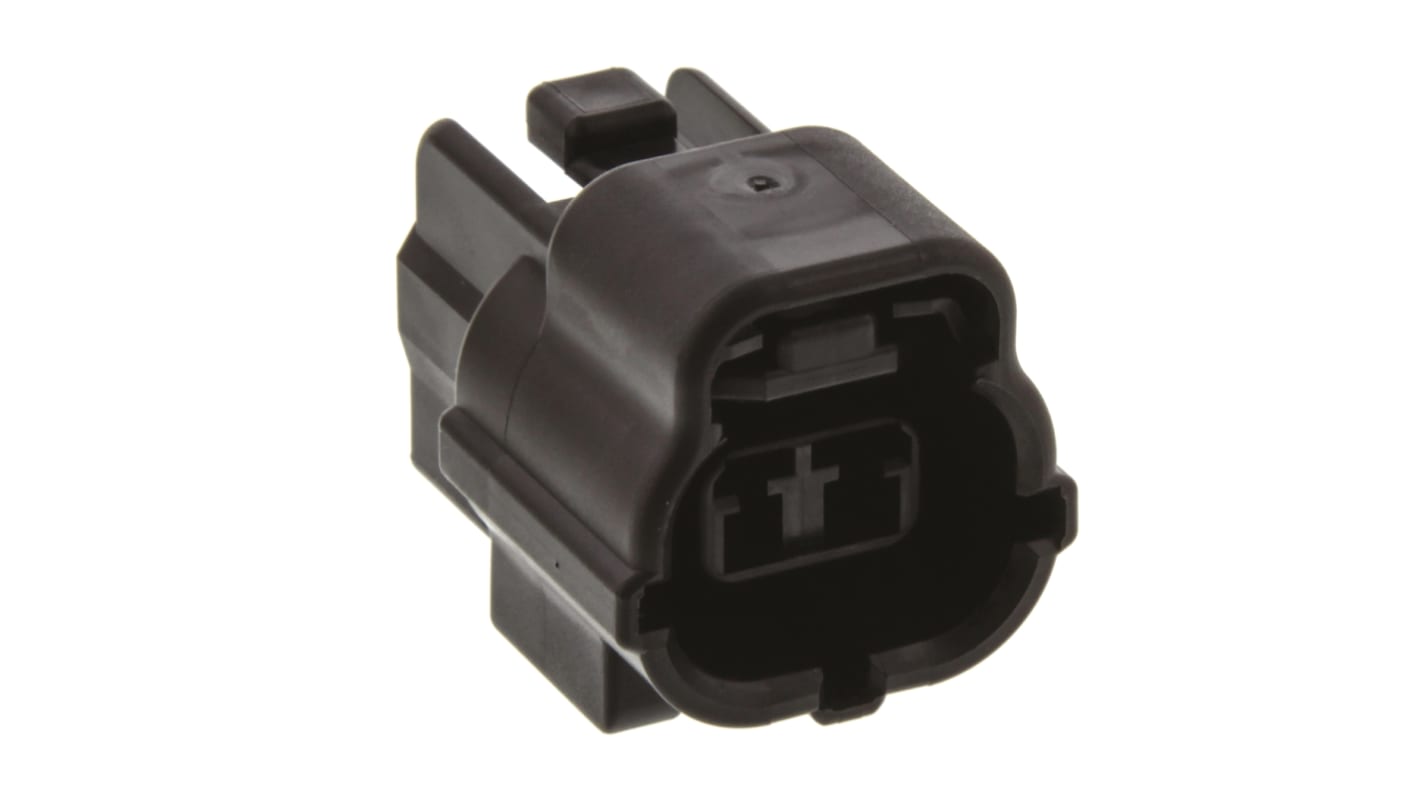 TE Connectivity, Econoseal J Mk II+ Automotive Connector Plug Black 2 Way 174352-2