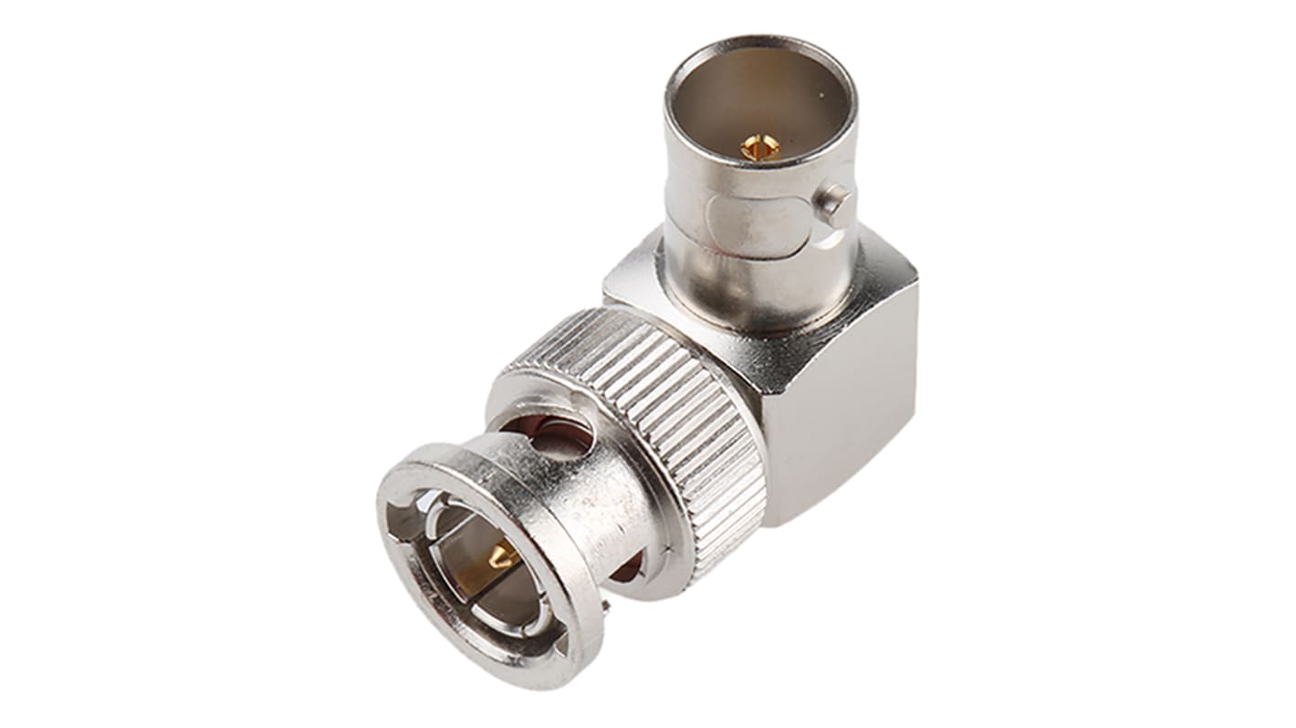 Telegartner Right Angle 75Ω RF Adapter BNC Plug to BNC Socket 4GHz