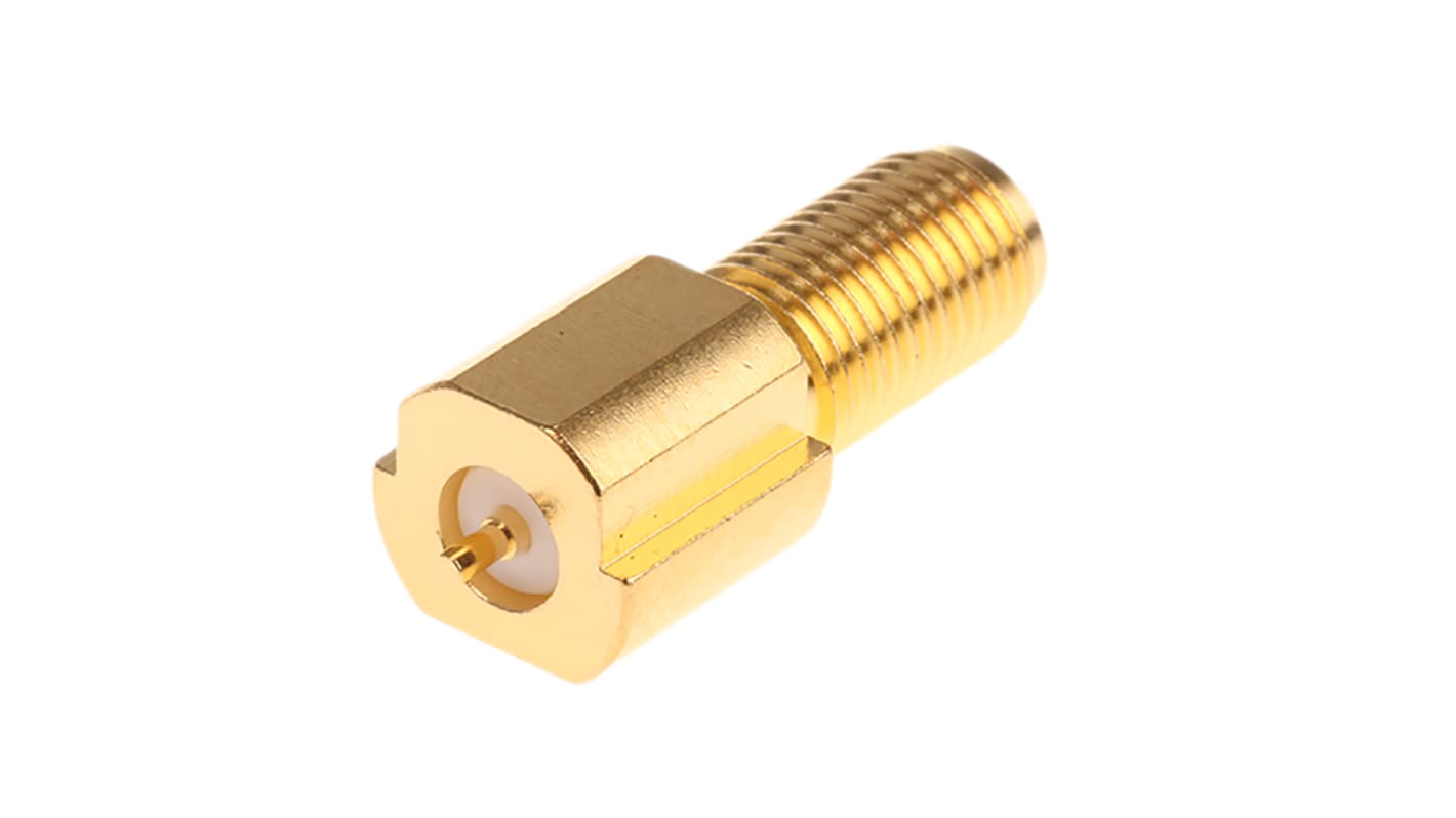 Telegartner, jack Surface Mount SMA Connector, 50Ω, Solder Termination, Straight Body