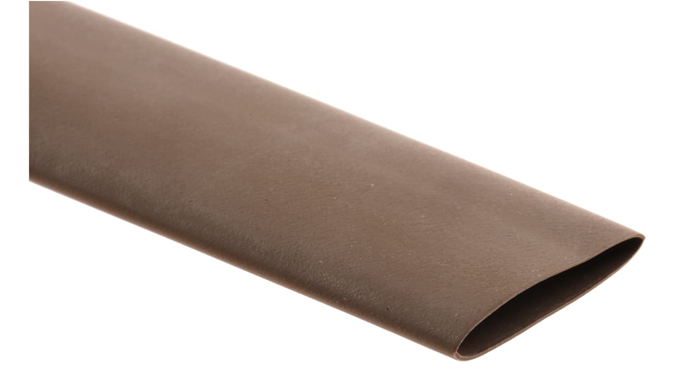 HellermannTyton Heat Shrink Tubing, Brown 12.7mm Sleeve Dia. x 200mm Length 3:1 Ratio, HIS-3 BAG Series