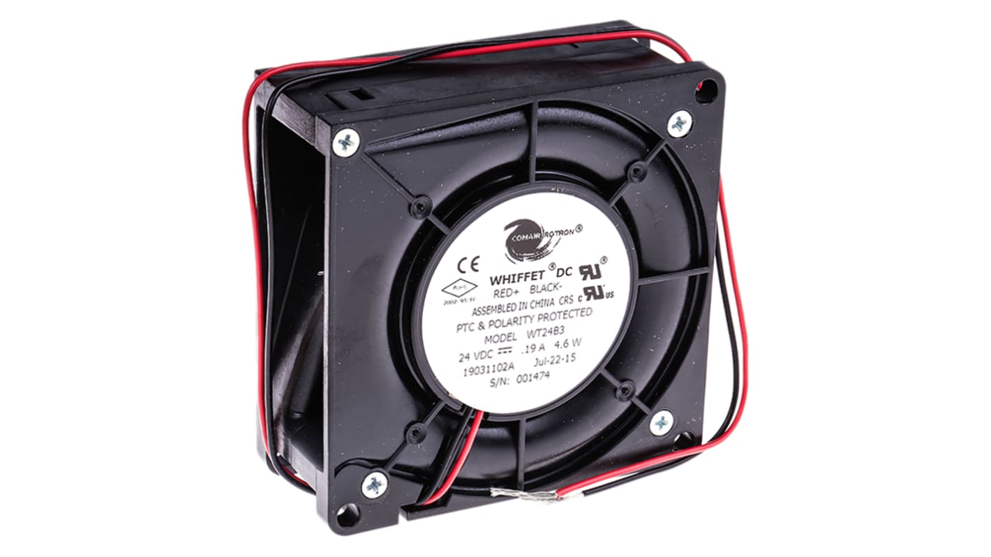 Ventola COMAIR ROTRON, 15cfm, 24 V dc, 80 x 80 x 32mm