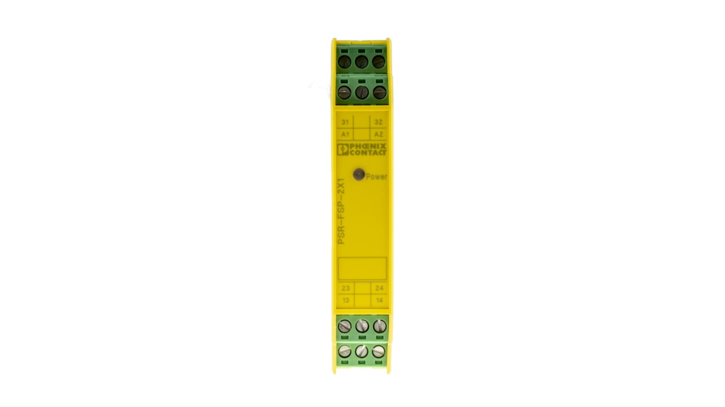 Relè di accoppiamento Phoenix Contact PSR-SCP- 24DC/FSP/2X1/1X2, 24V cc, 3 contatti di sicurezza