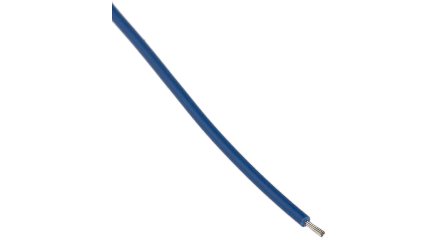 RS PRO Blue 0.2 mm² Equipment Wire, 24 AWG, 7/0.2 mm, 500m, PVC Insulation