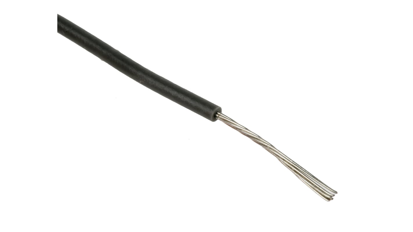 RS PRO Grey 0.2 mm² Equipment Wire, 24 AWG, 7/0.2 mm, 500m, PVC Insulation