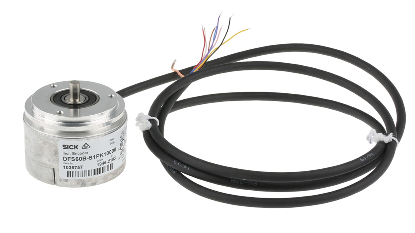 SICK Incremental Incremental Encoder, 10000 ppr, HTL, TTL Signal, Solid Type, 6mm Shaft