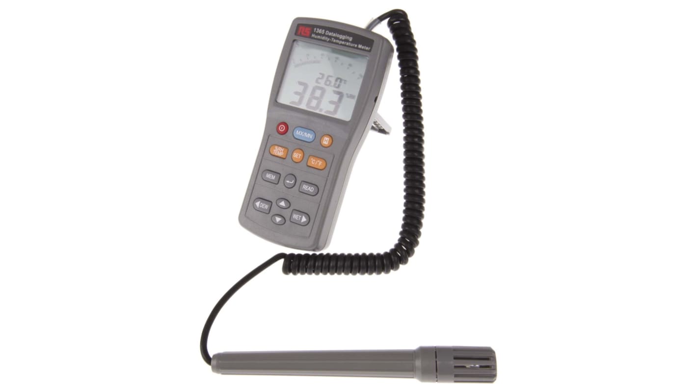 RS PRO 1365 Data Logger, RS232, USB