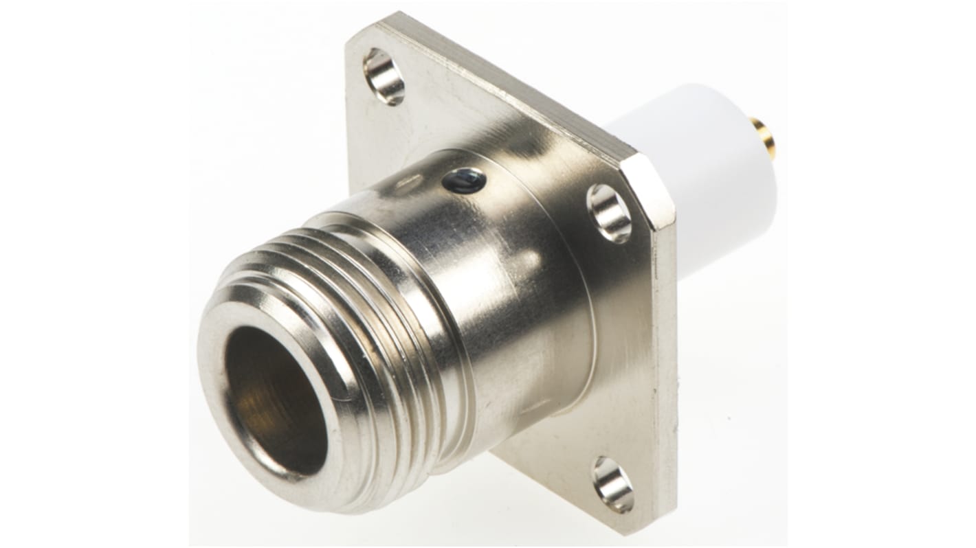 TE Connectivity, Jack Panel Mount N Connector, 50Ω, Solder Termination, Straight Body