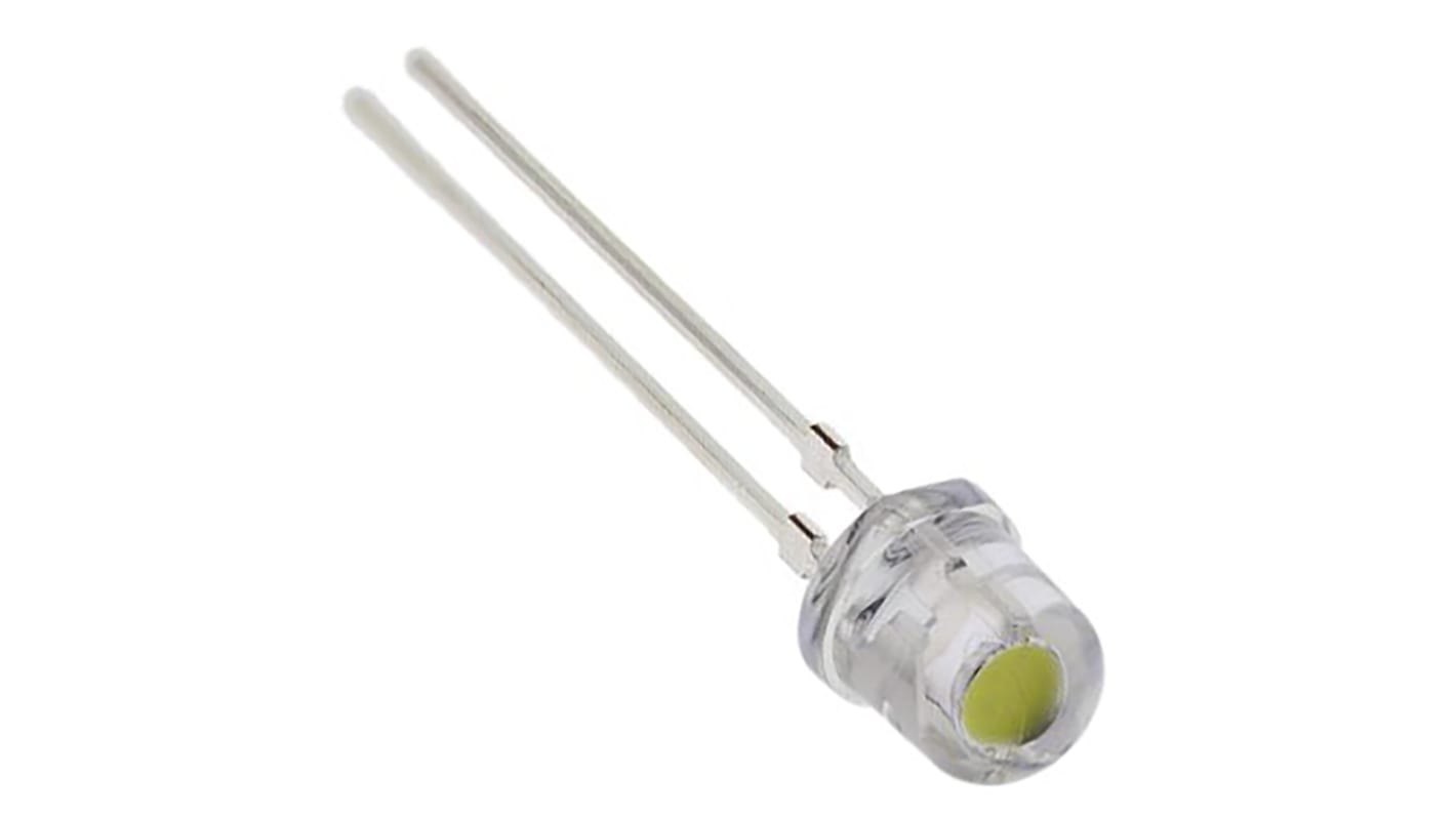 Nichia 直插LED, 白光, 5mm (T-1 3/4), 2针