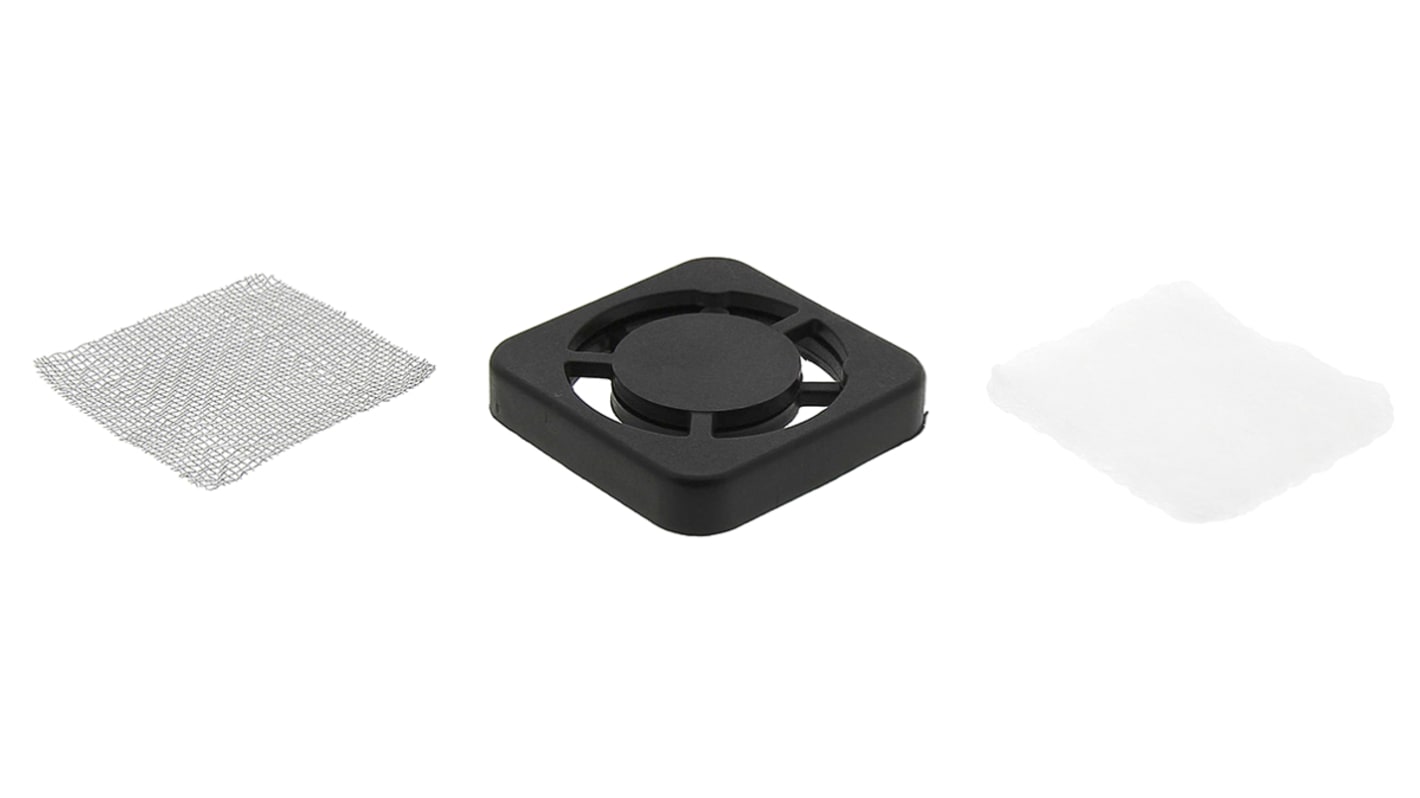 Essentra Fan Filter for 40mm Fans, PET, Stainless Steel Filter, Glass Fibre Reinforced Nylon Frame, 46.5 x 46.5mm