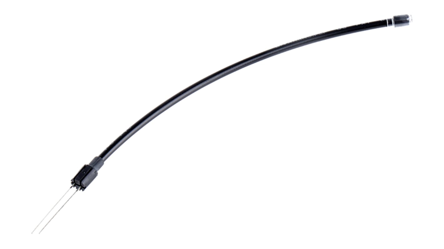 FLP25V6.0-UW Bivar, PCB Mounted Flexible LED Light Pipe, Clear Flat Lens, White LED included