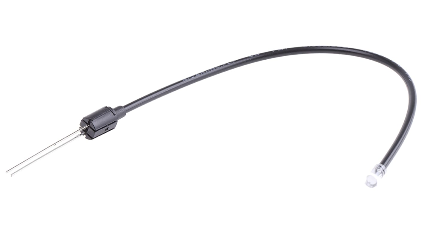 FLPV6.0-SR Bivar, PCB Mounted Flexible LED Light Pipe, Clear Round Lens, Red LED included