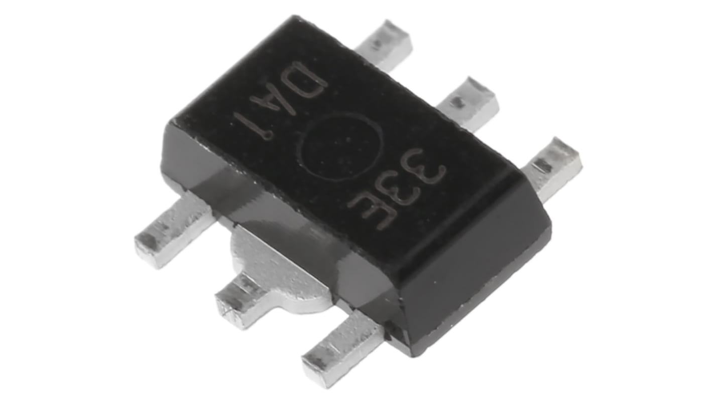 Nisshinbo Micro Devices LDO稳压芯片, 3.3 V输出, 400mA最大输出, 单路输出, SOT-89, 5针, 贴片安装, -40°C→+85°C, ±1%精度