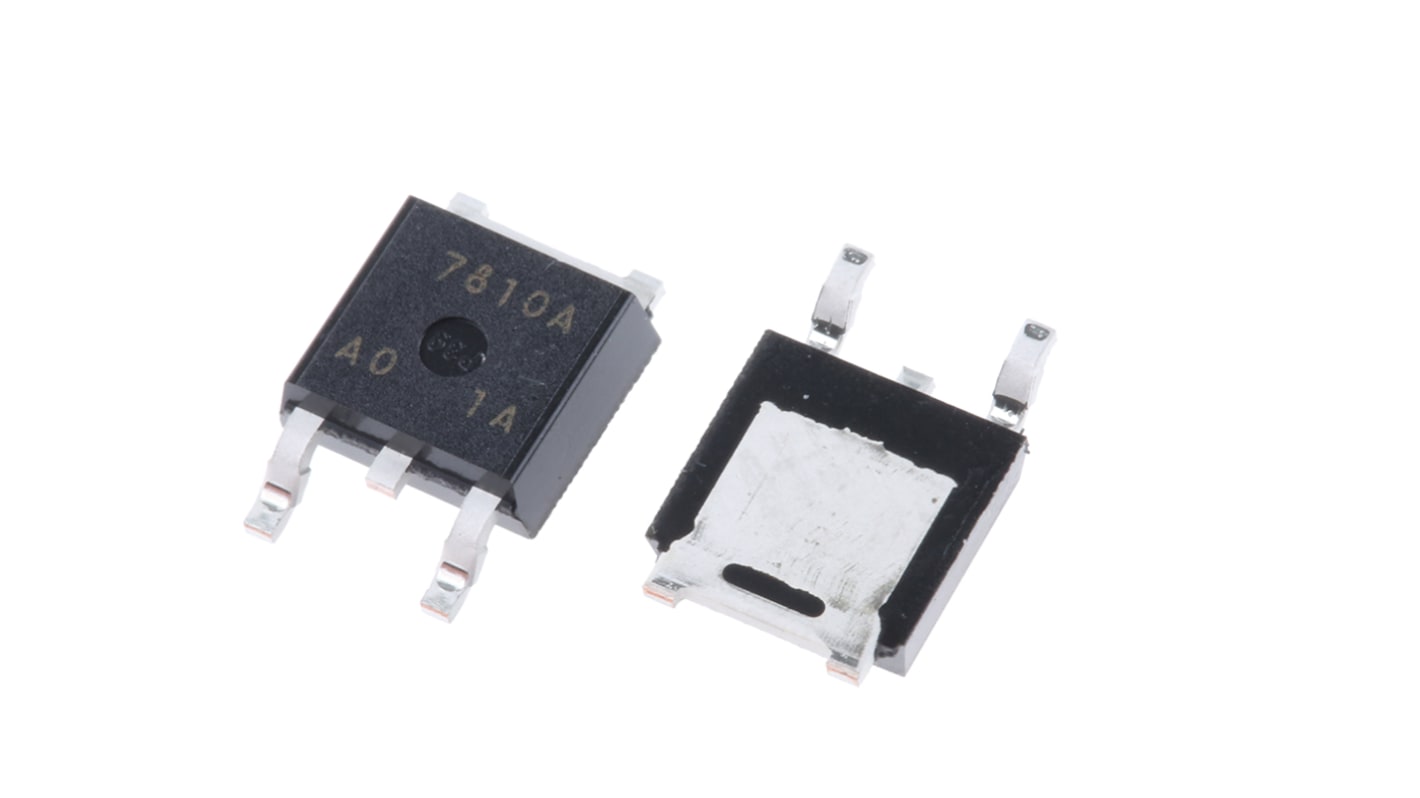 Nisshinbo Micro Devices 线性稳压芯片, 10 V输出, 1.5A最大输出, 单路输出, TO-252, 3针, 贴片安装, -40 °C→+85 °C, 4%精度