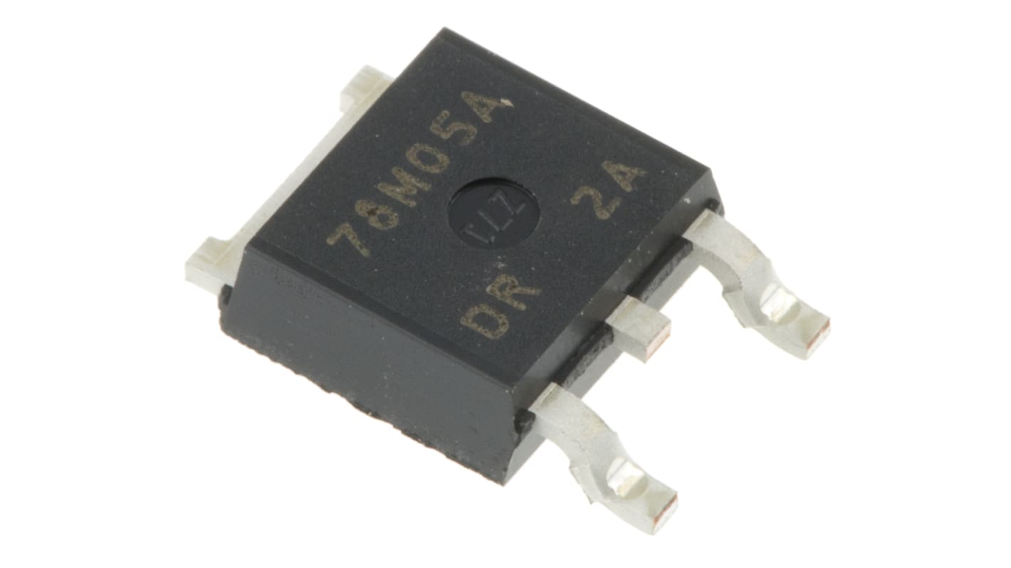 Nisshinbo Micro Devices 线性稳压芯片, 5 V输出, 500mA最大输出, 单路输出, TO-252, 3针, 贴片安装, -40°C→+85°C
