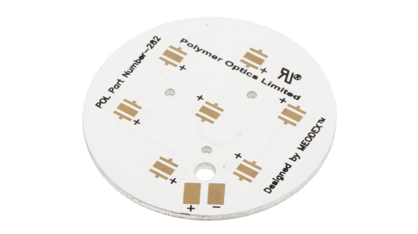 282, 7 cell MCPCB LED Prototyping Board for Cree XP-C, XP-E & XP-G Series LEDs