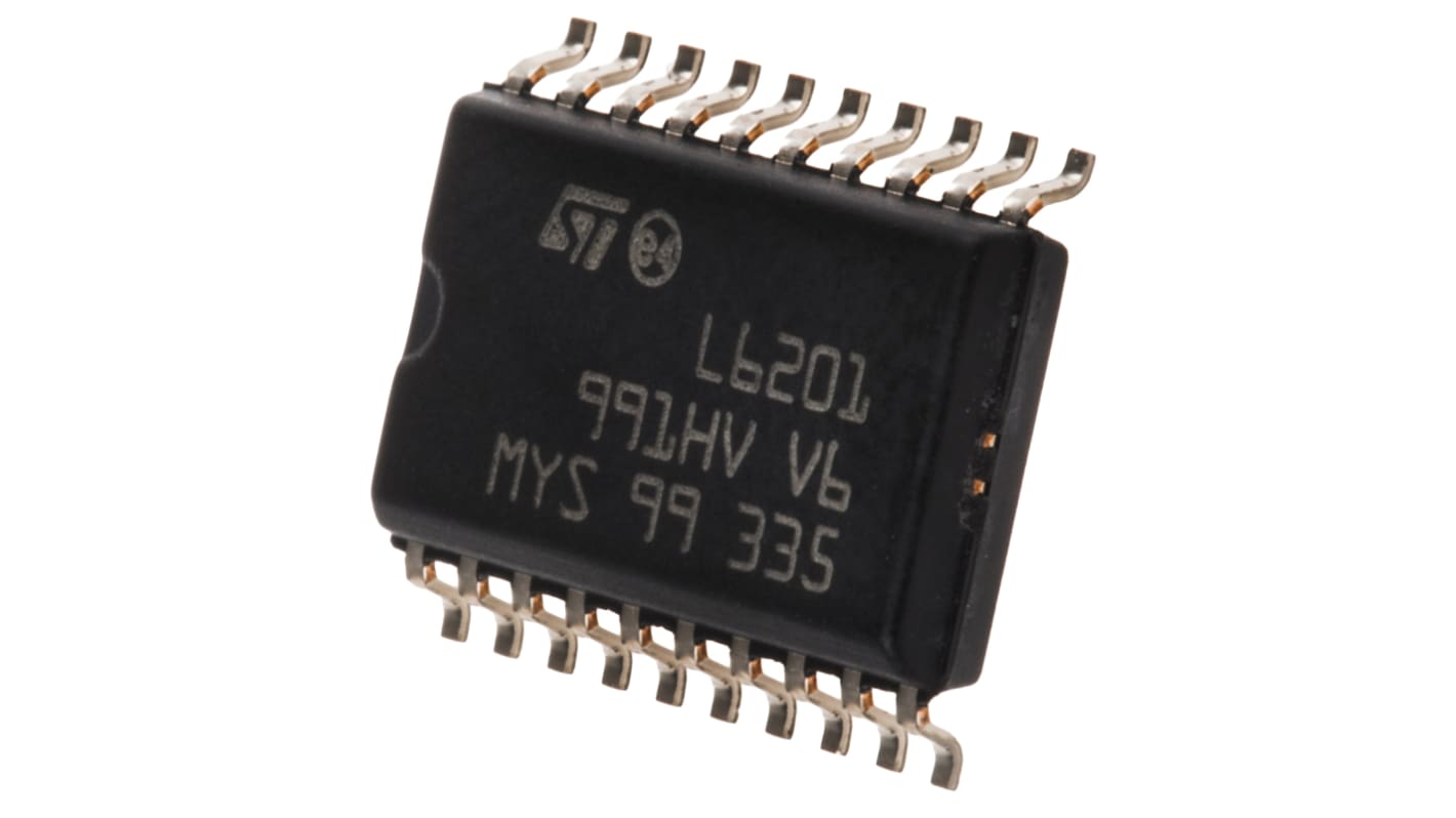 STMicroelectronics L6201,  Brushed Motor Driver IC, 48 V 1A 20-Pin, SOIC