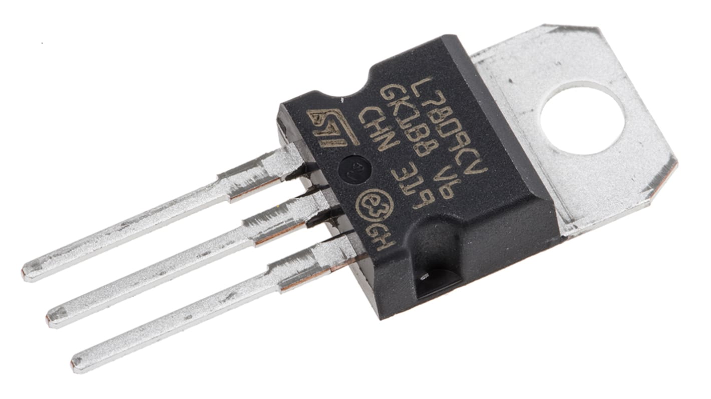 Regulator napięcia 9 V TO-220 Otwór przezierny wyjścia: 1 Stałe L7809CV